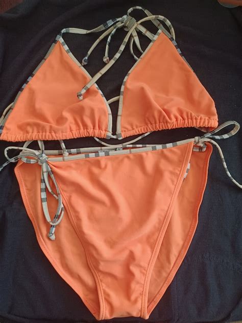 burberry orange bikini